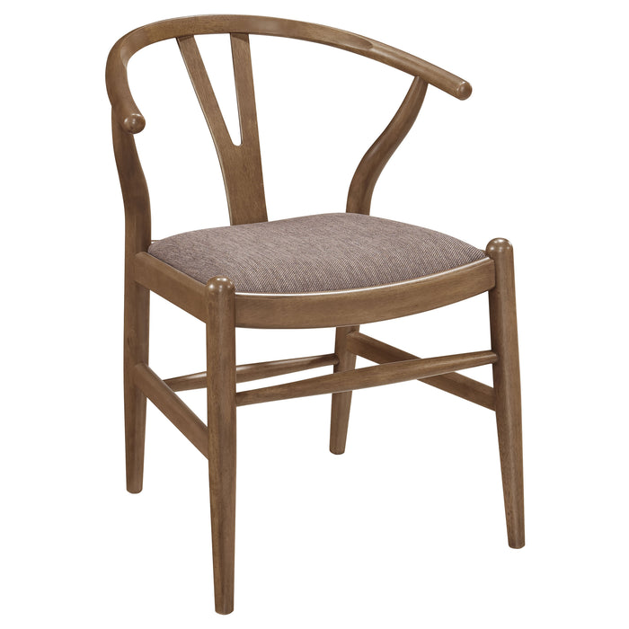 Dinah  Round Solid Wood Dining Set Walnut