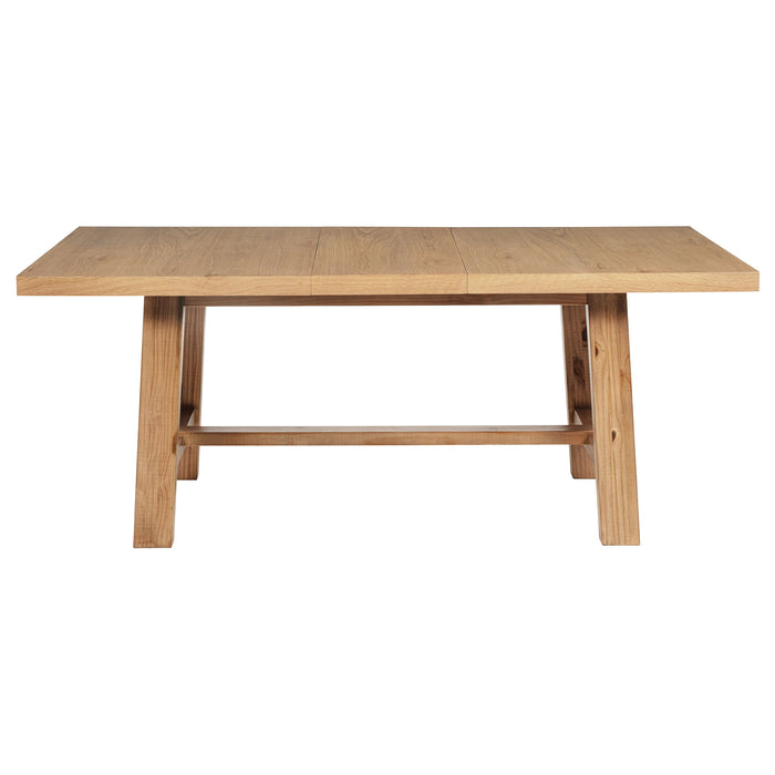 Middleton 106-inch Extension Leaf Dining Table Natural Brown