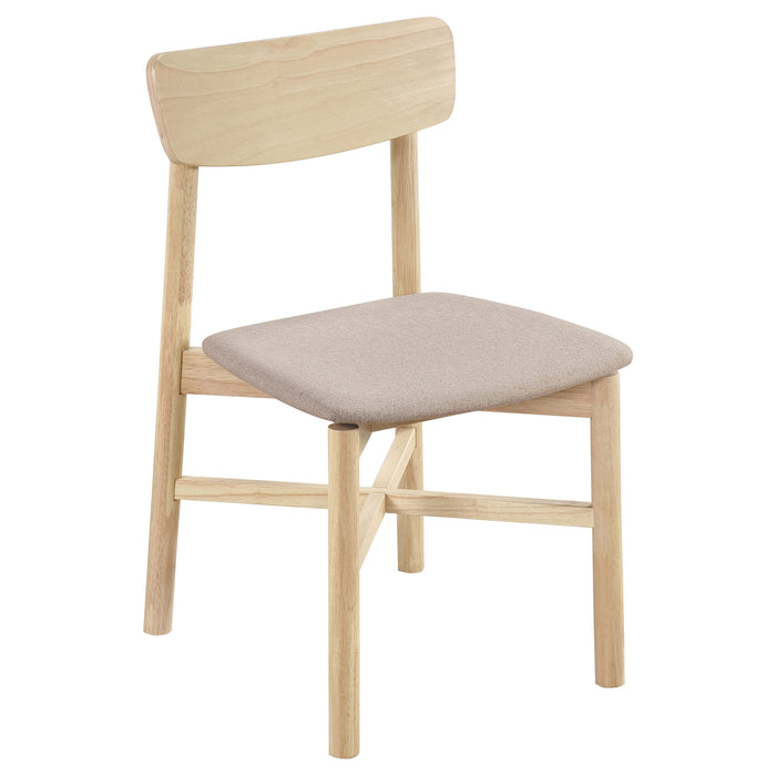 Parkridge Dining Side Chair Natural Walnut (Set of 2)
