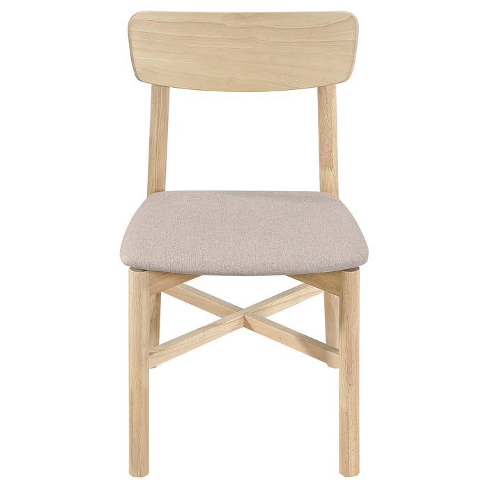 Parkridge Dining Side Chair Natural Walnut (Set of 2)