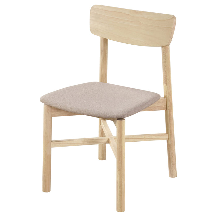 Parkridge Dining Side Chair Natural Walnut (Set of 2)