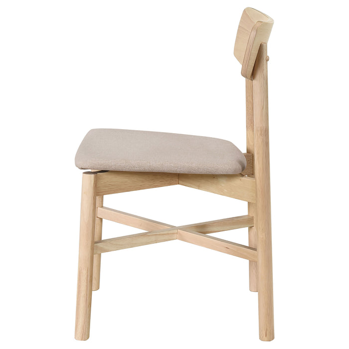 Parkridge Dining Side Chair Natural Walnut (Set of 2)