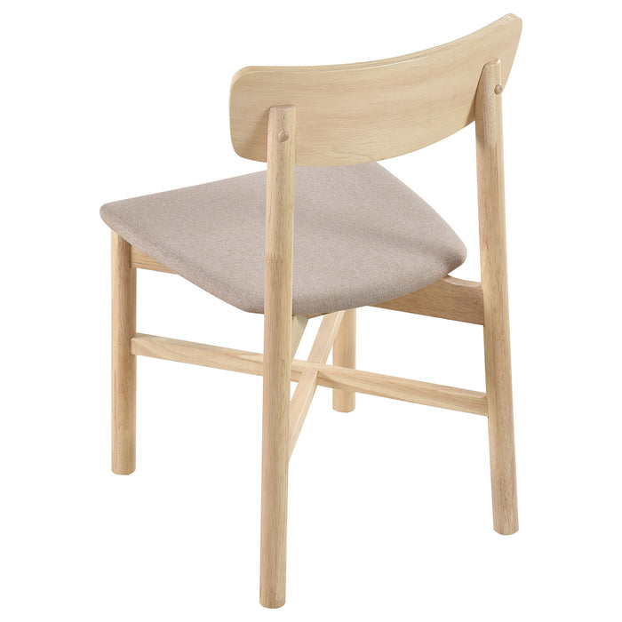 Parkridge Dining Side Chair Natural Walnut (Set of 2)