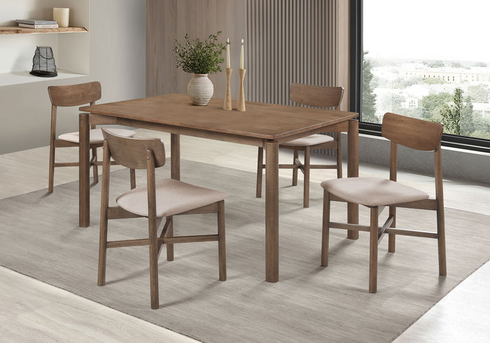 Parkridge  59-inch Wood Dining Set Natural Walnut