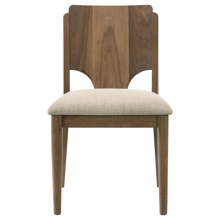 Crestmore  46-inch Round Wood Dining Table Set Walnut