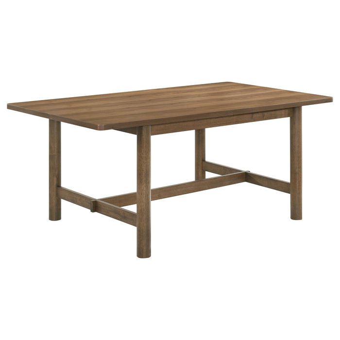 Crestmore  46-inch Round Wood Dining Table Set Walnut
