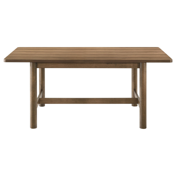 Crestmore  46-inch Round Wood Dining Table Set Walnut