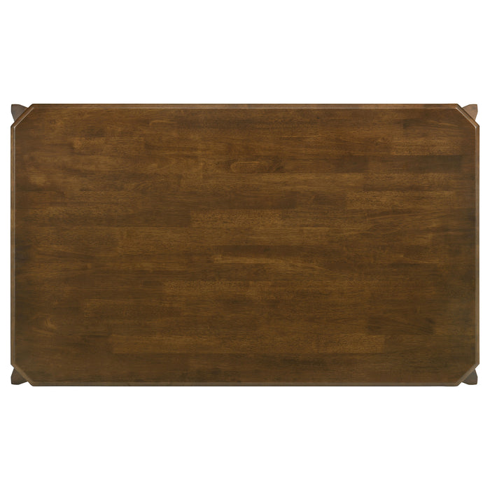 Almonte 59-inch Rectangular Dining Set Dark Brown