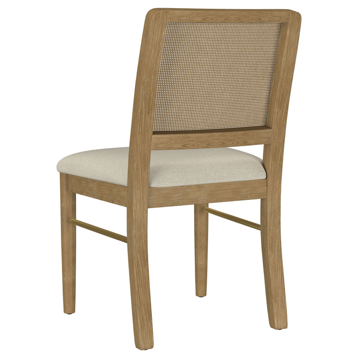 Arini Rattan Cane Dining Side Chair Black (Set of 2)