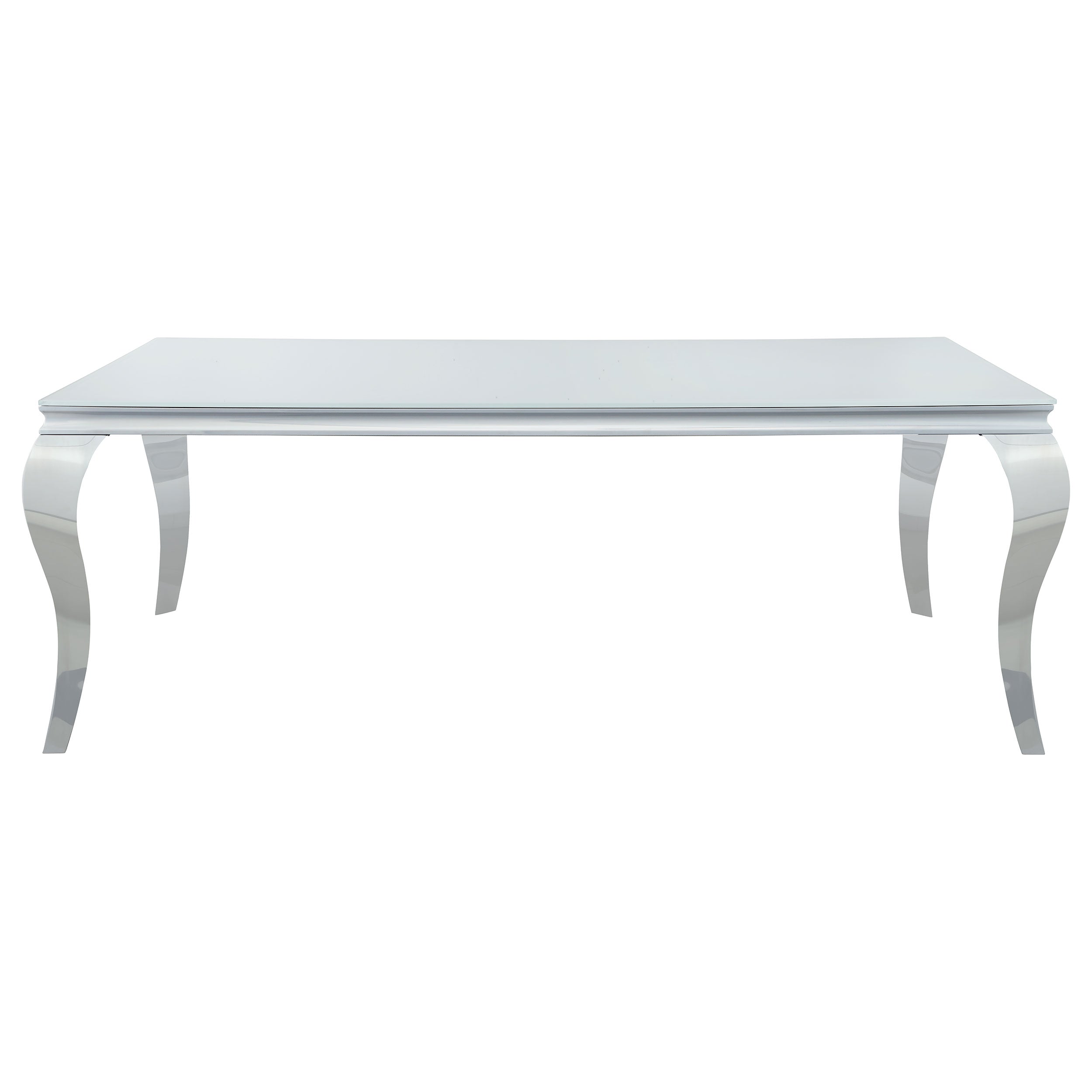 Carone Rectangular 61-inch Glass Top Dining Table Black