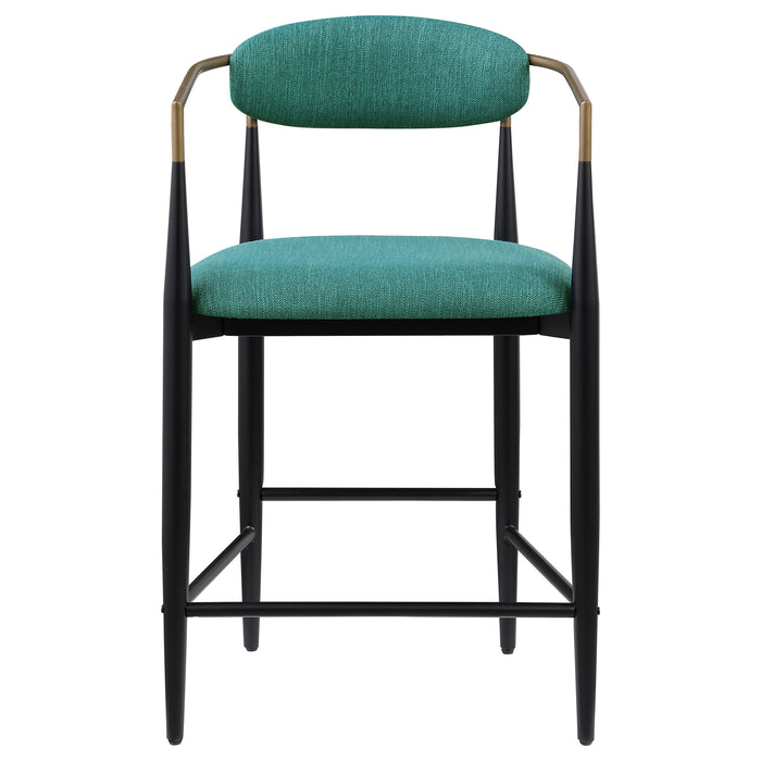 Tina Fabric Upholstered Bar Chair Green (Set of 2)