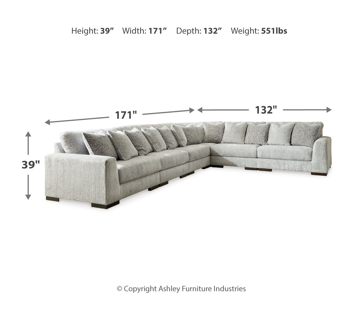 Regent Park Sectional Couch (Customizable)