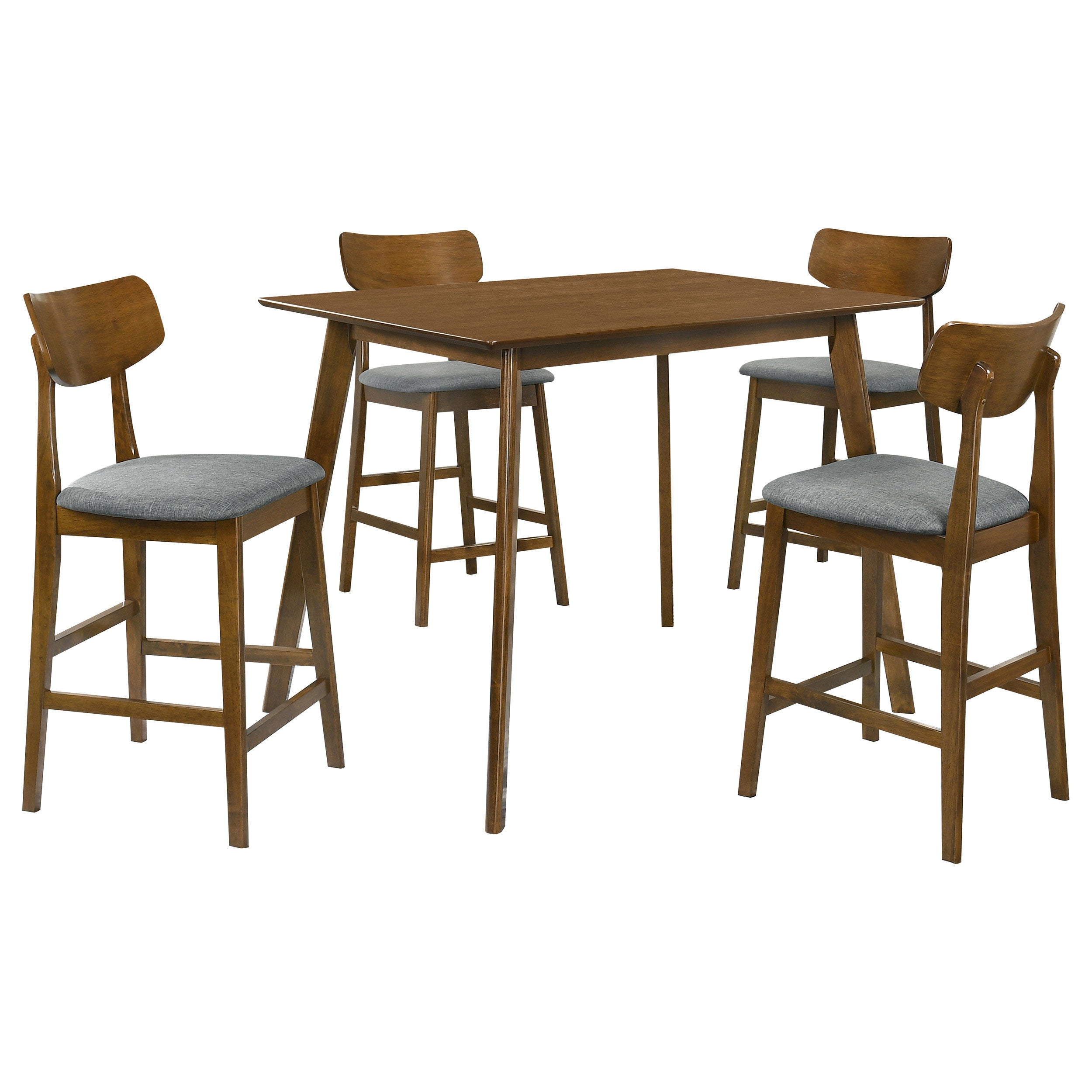 Robbie  47-inch Counter/Standard Height Dining Set Walnut