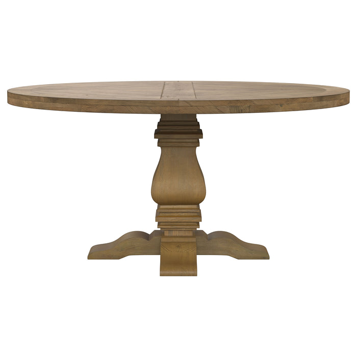 Florence Round Dining Table Set Rustic Honey