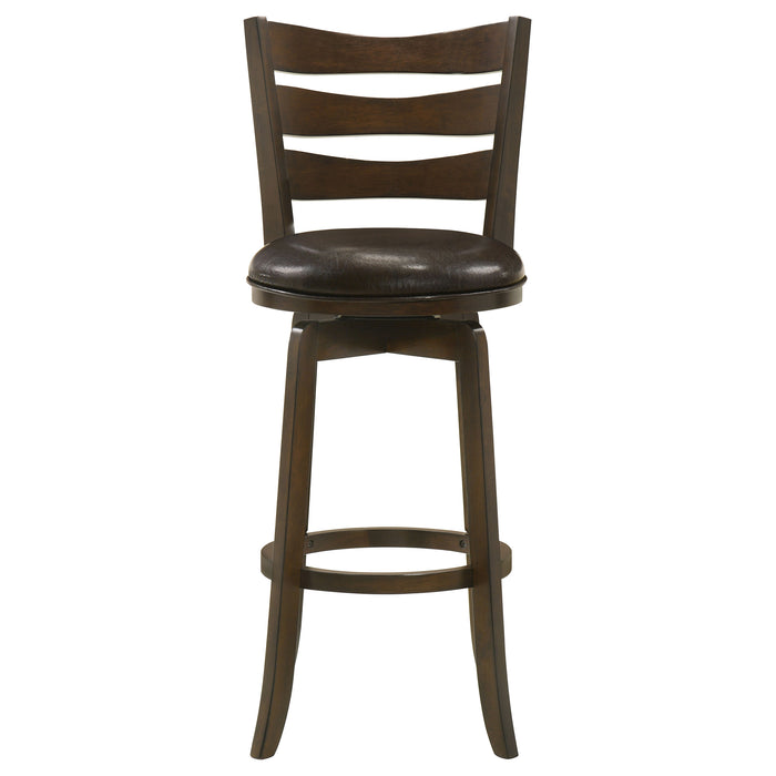 Murphy Wood Counter Height Swivel Bar Chair Dark Brown