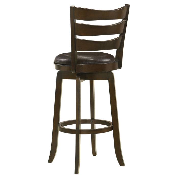 Murphy Wood Counter Height Swivel Bar Chair Dark Brown
