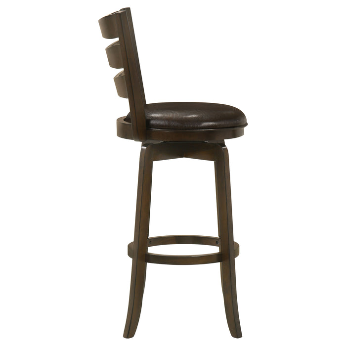 Murphy Wood Counter Height Swivel Bar Chair Dark Brown