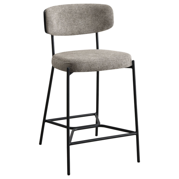 Elison Pub Height Bar Stool Light Brown (Set of 2)