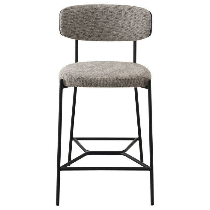 Elison Pub Height Bar Stool Light Brown (Set of 2)