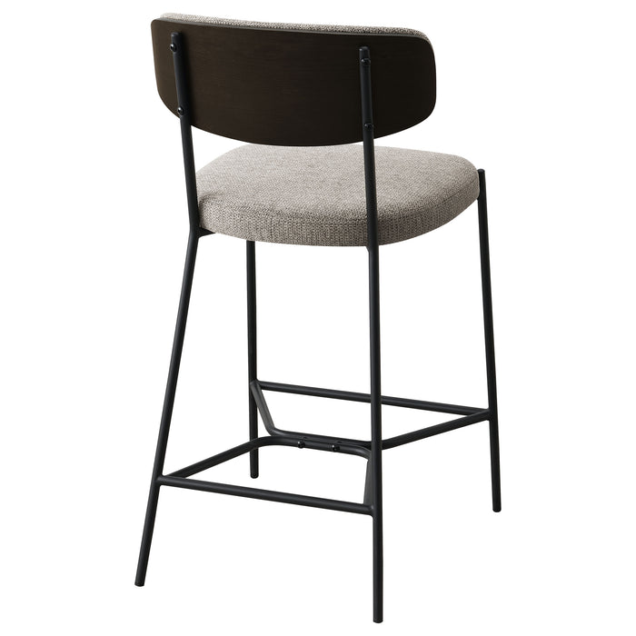Elison Pub Height Bar Stool Light Brown (Set of 2)