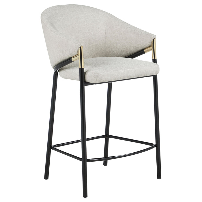 Chadwick Fabric Upholstered Bar Chair Beige (Set of 2)
