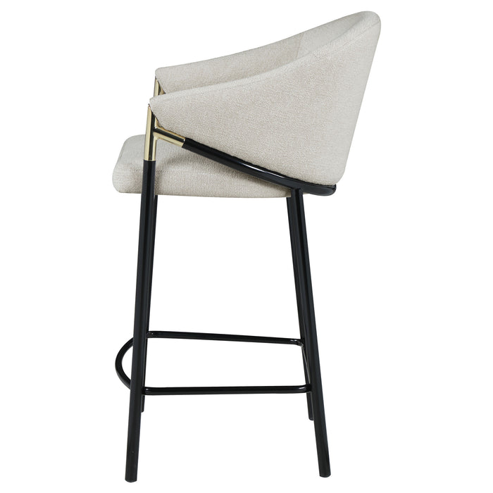 Chadwick Fabric Upholstered Bar Chair Beige (Set of 2)