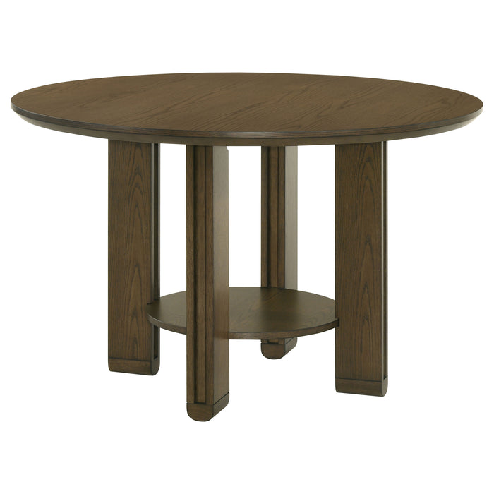 Ottowa Round Counter/Standard Height Dining Room Set Brown