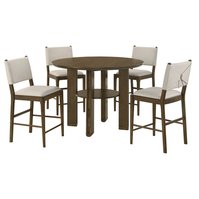 Ottowa Round Counter/Standard Height Dining Room Set Brown
