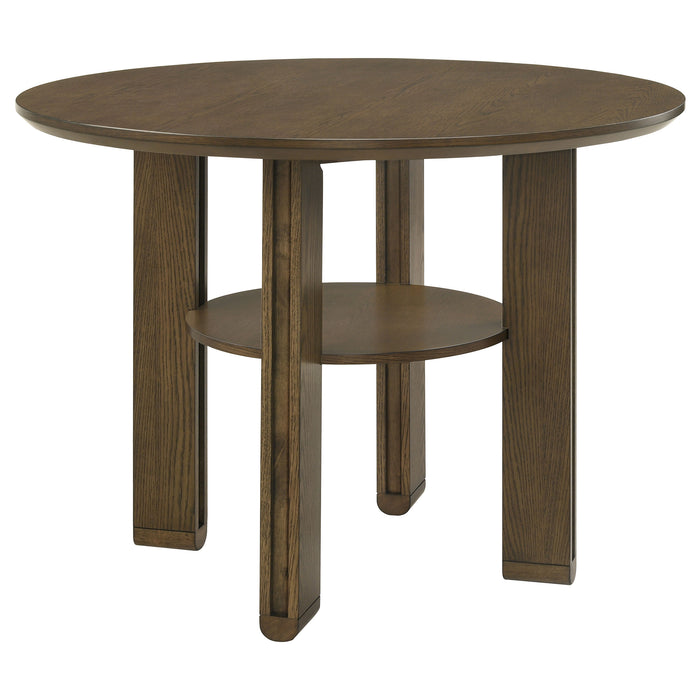 Ottowa Round Counter/Standard Height Dining Room Set Brown