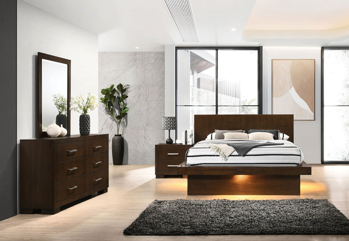 Jessica  California King Bedroom Set Cappuccino