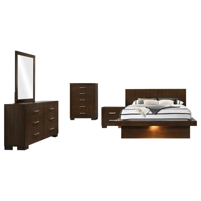 Jessica  California King Bedroom Set Cappuccino