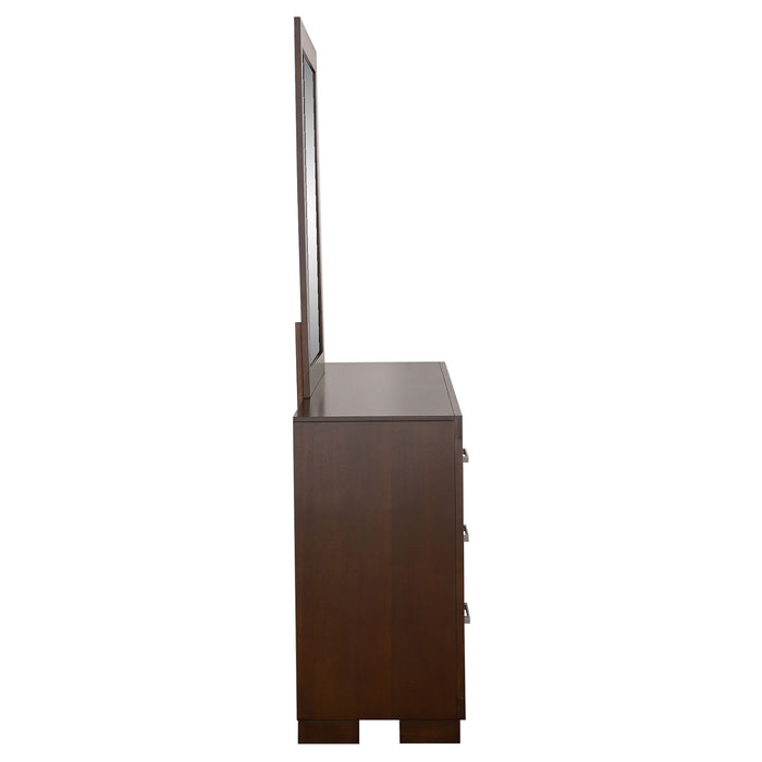 Jessica 6-drawer Dresser Cappuccino