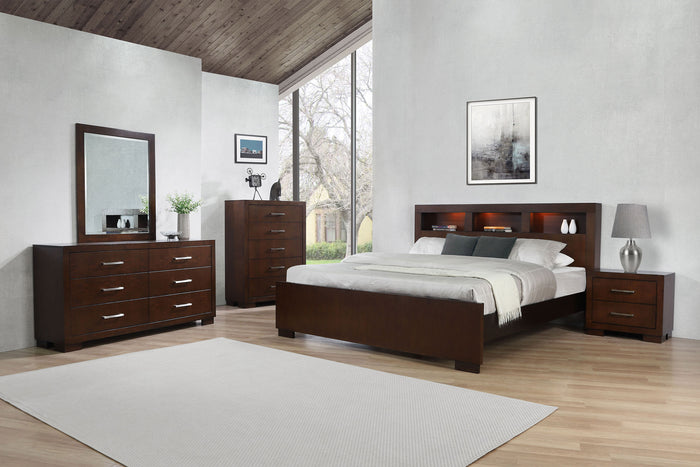 Jessica  California King Bedroom Set Cappuccino