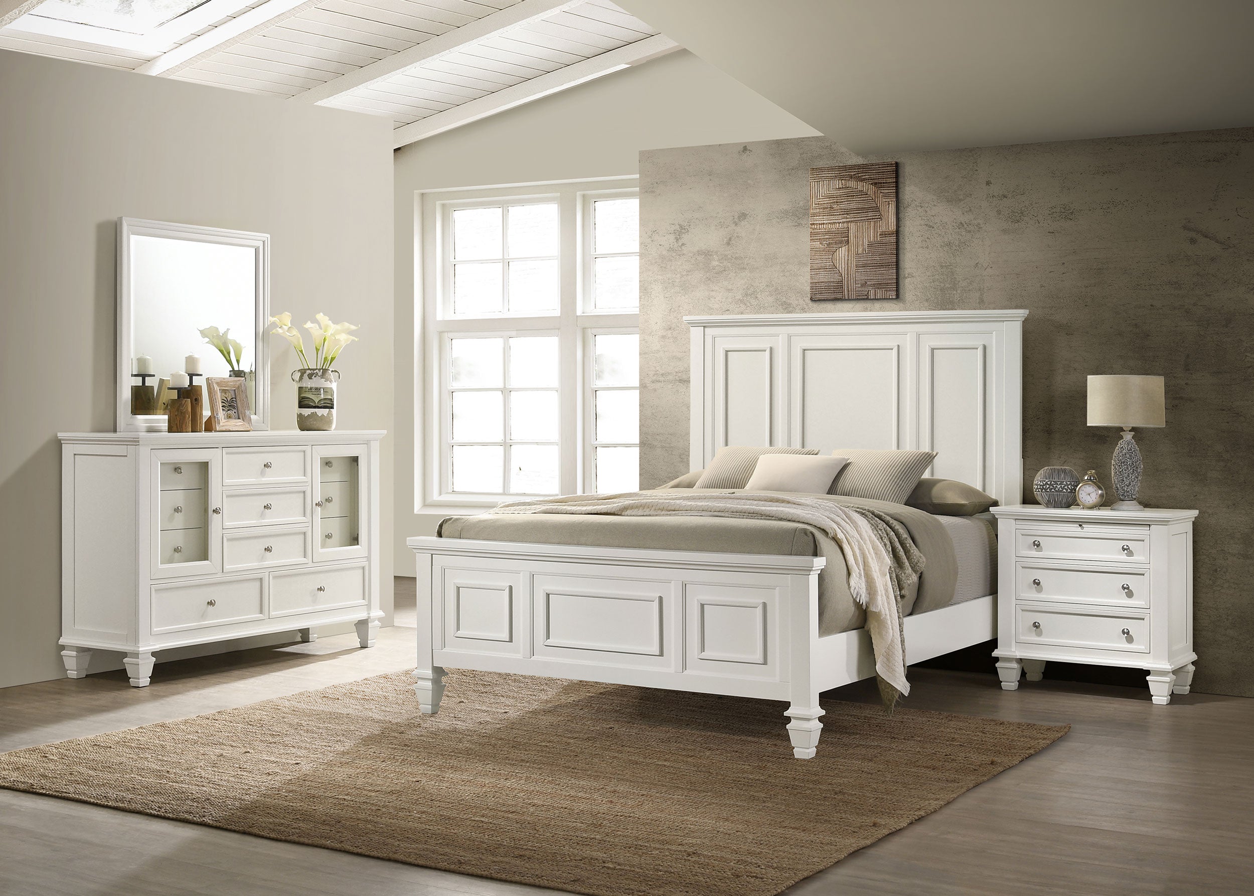 Sandy Beach  California King Bedroom Set Black
