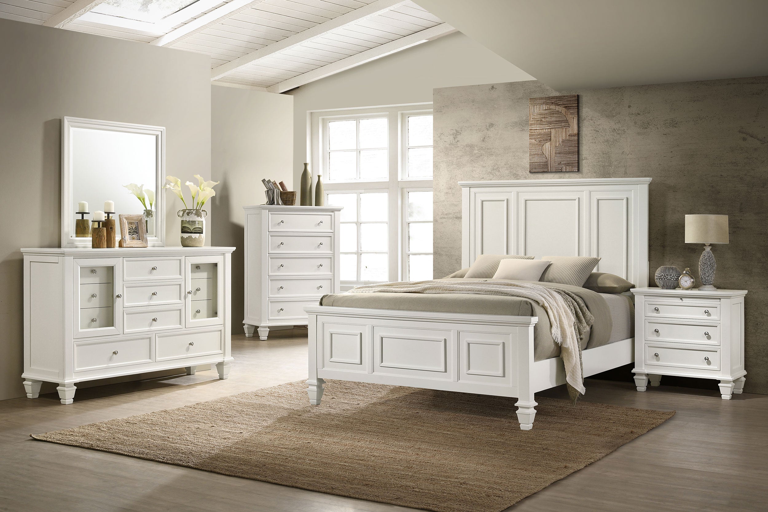 Sandy Beach  California King Bedroom Set Black