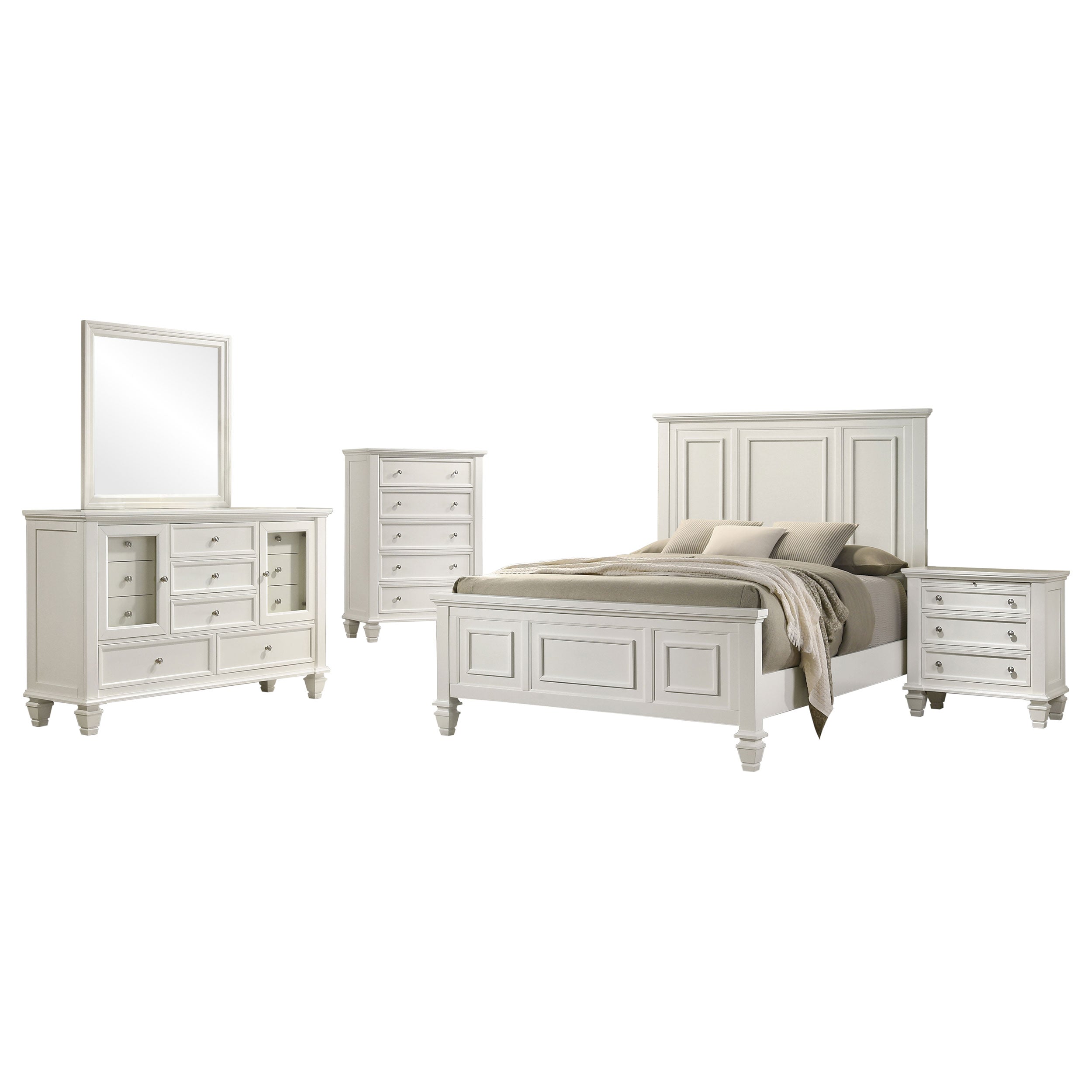 Sandy Beach  California King Bedroom Set Black