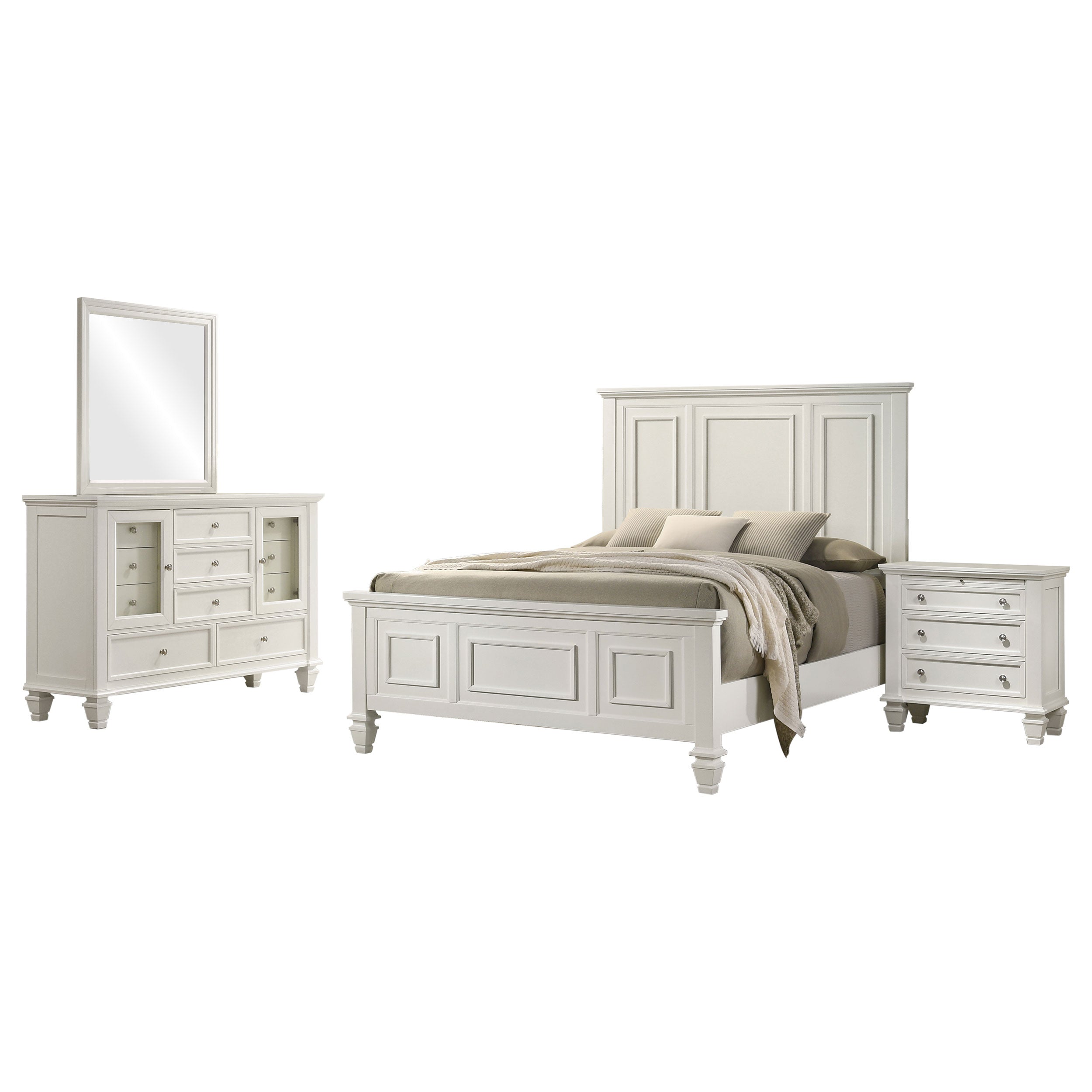 Sandy Beach  California King Bedroom Set Black