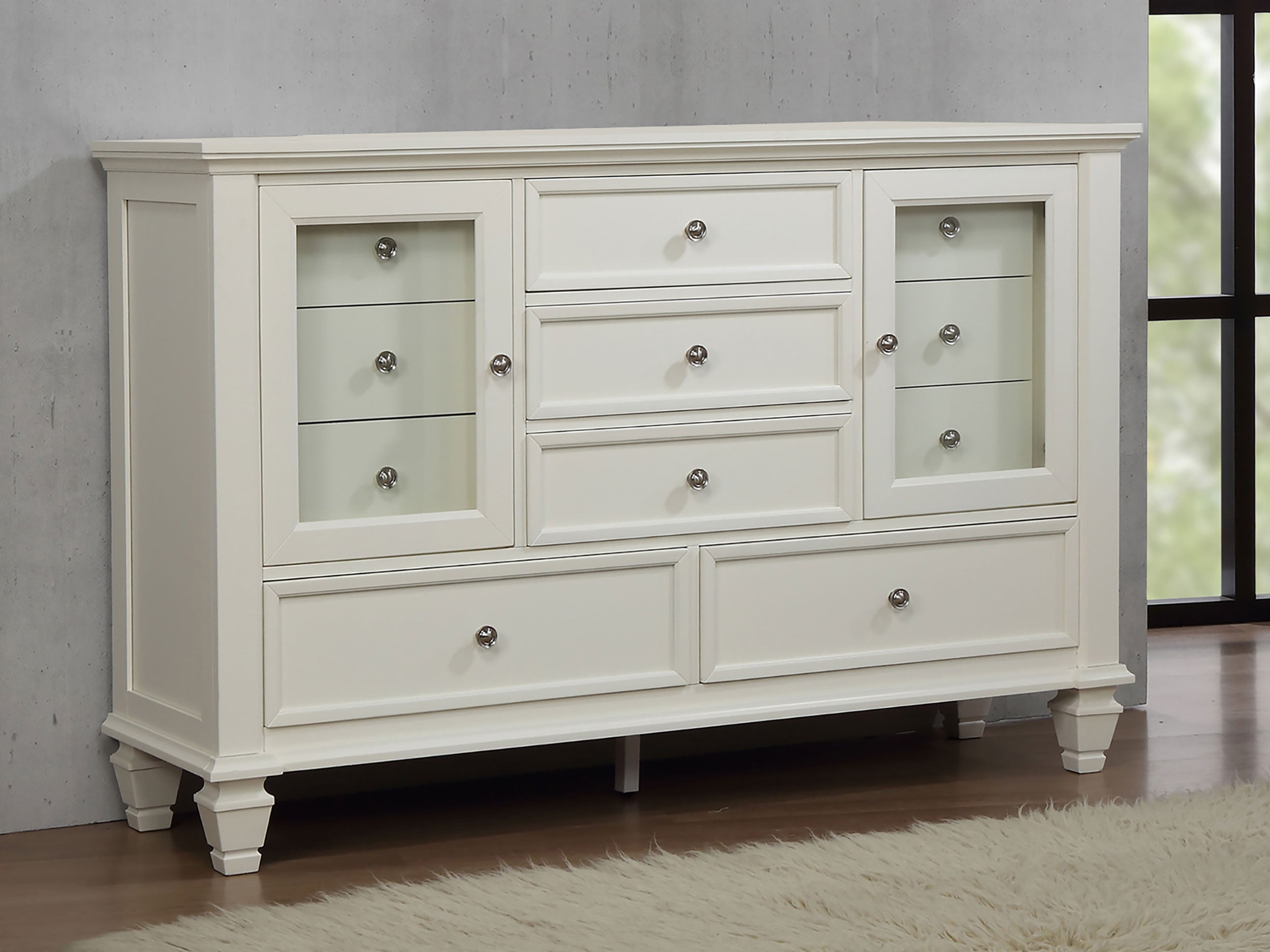 Sandy Beach 11-drawer Dresser Black