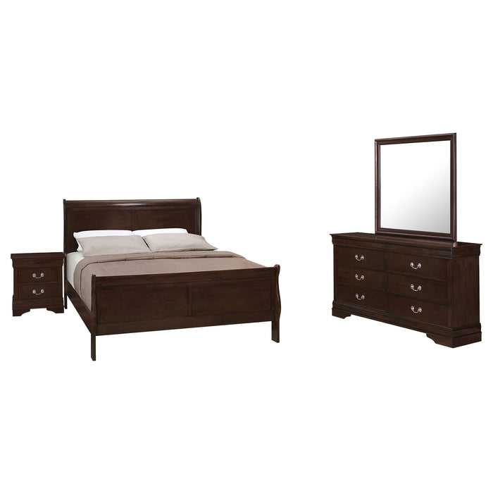 Louis Philippe   Bedroom Set Cappuccino