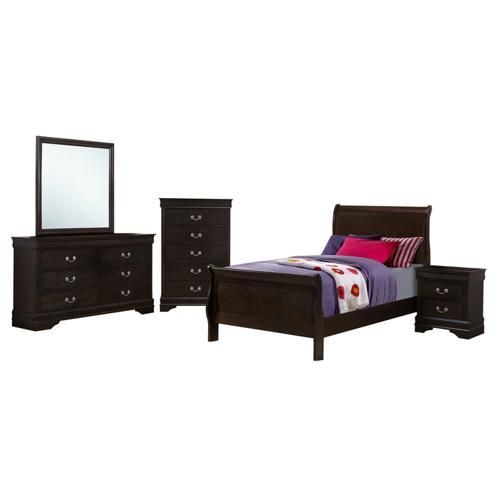 Louis Philippe   Bedroom Set Cappuccino