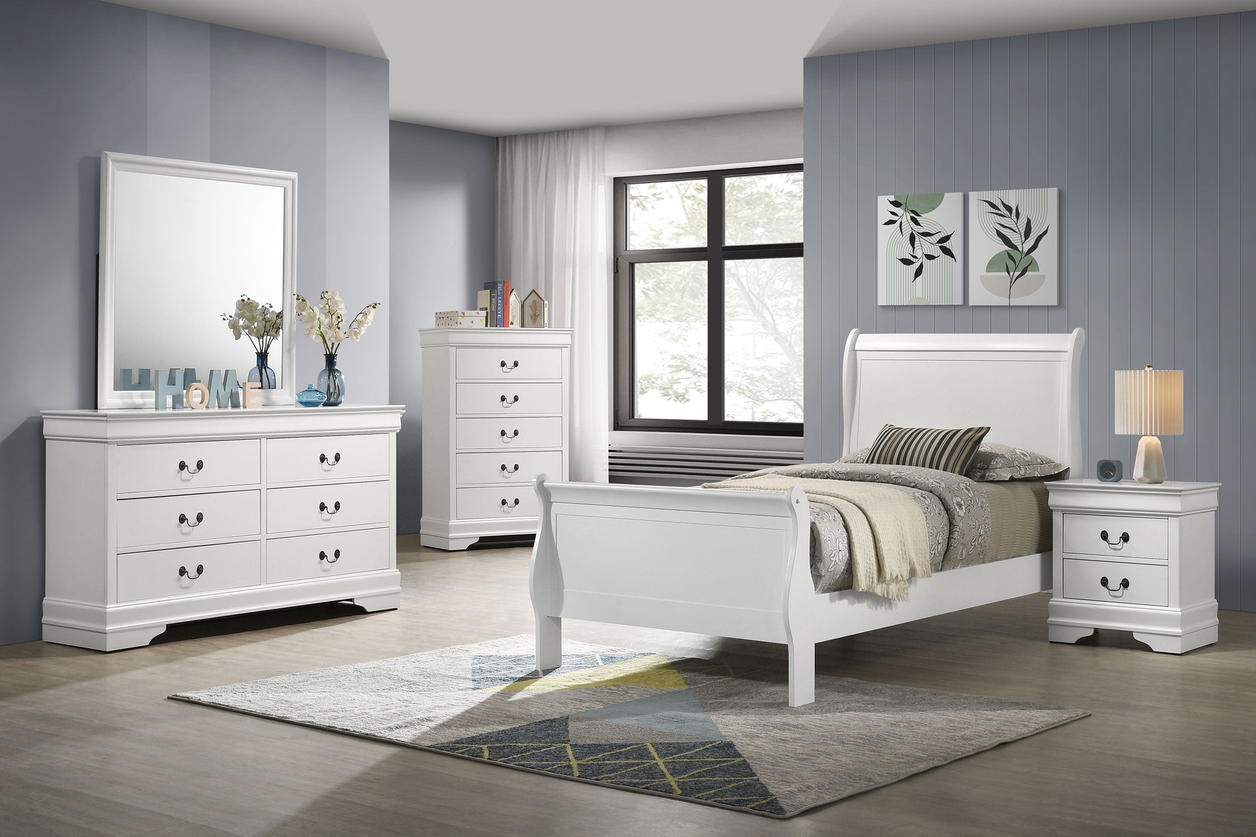 Louis Philippe   Bedroom Set Cappuccino