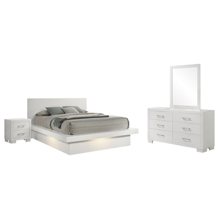 Jessica  California King Bedroom Set Cappuccino