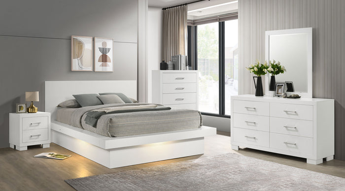 Jessica  California King Bedroom Set Cappuccino