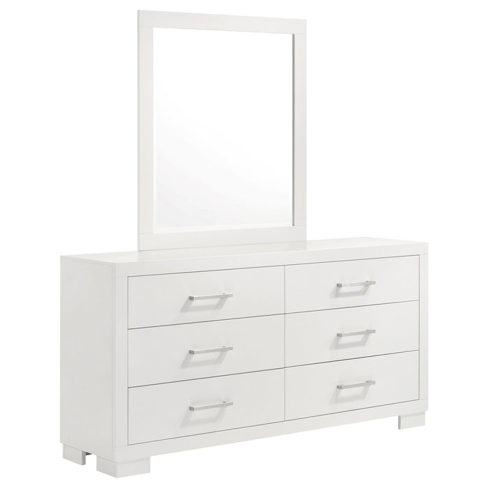 Jessica 6-drawer Dresser Cappuccino