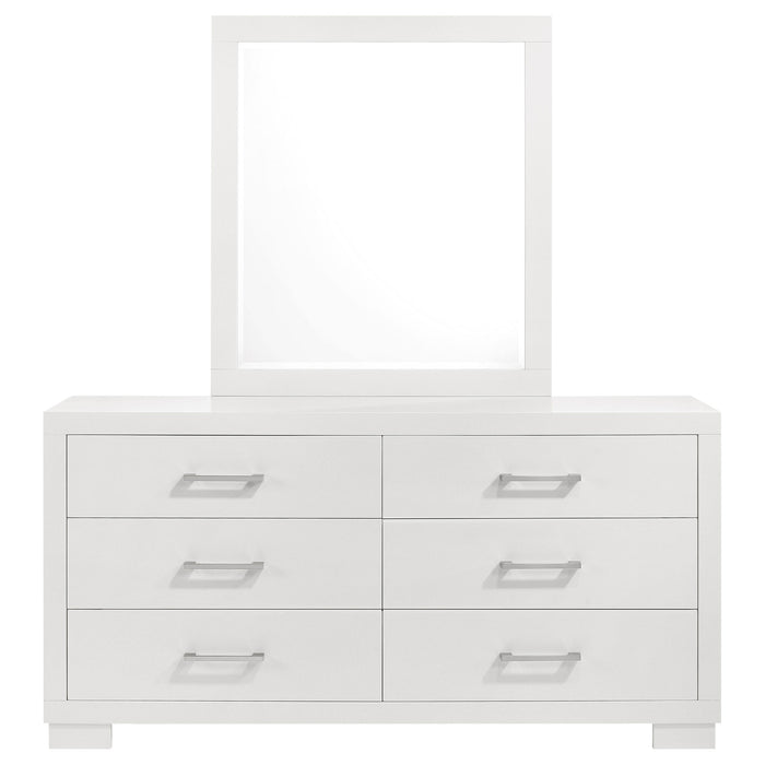 Jessica 6-drawer Dresser Cappuccino