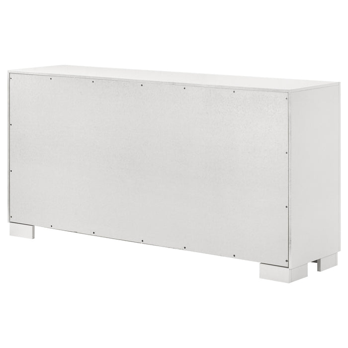 Jessica 6-drawer Dresser Cappuccino