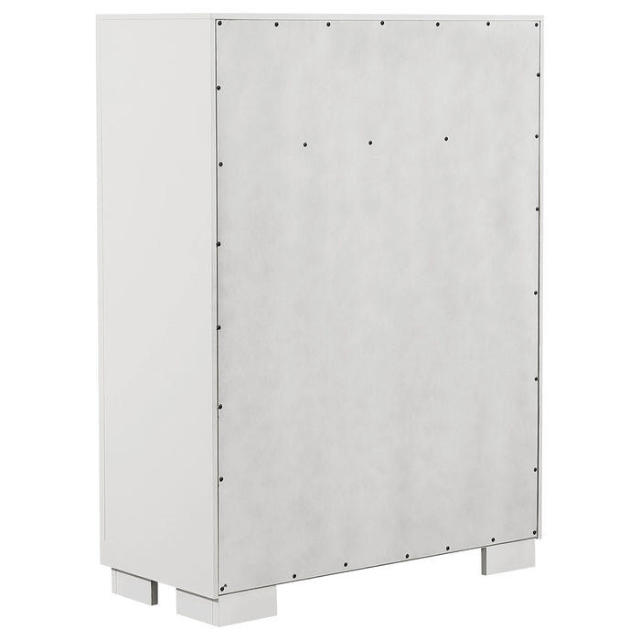 Jessica 5-drawer Bedroom Chest Cappuccino