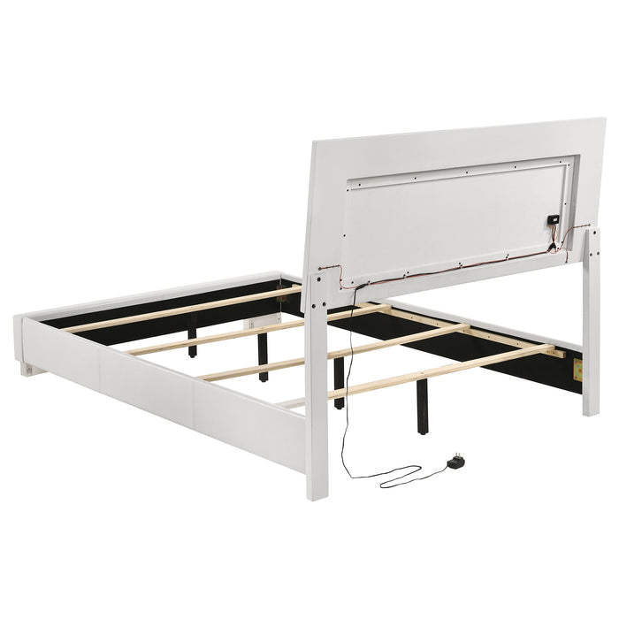 Felicity  California King Bedroom Set White Gloss
