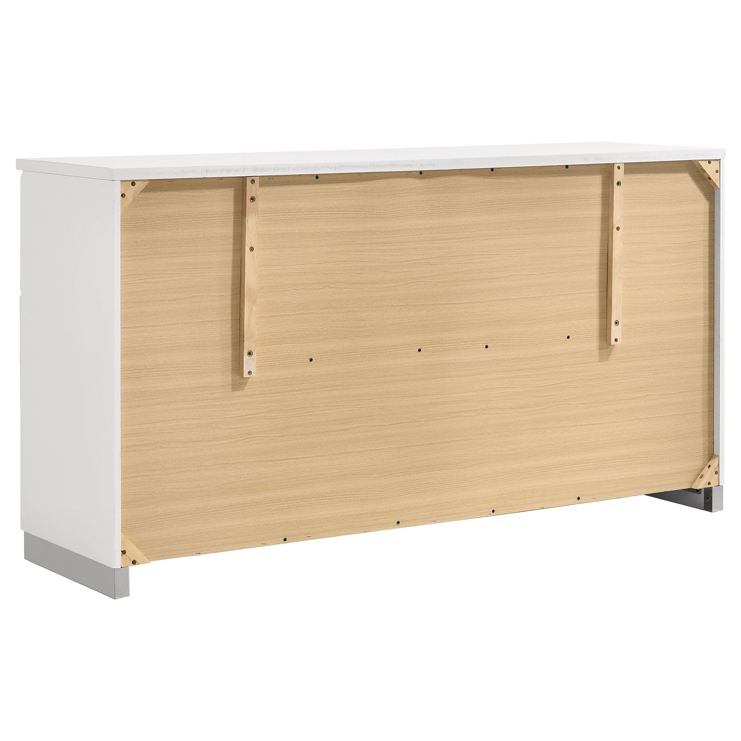 Felicity  California King Bedroom Set White Gloss