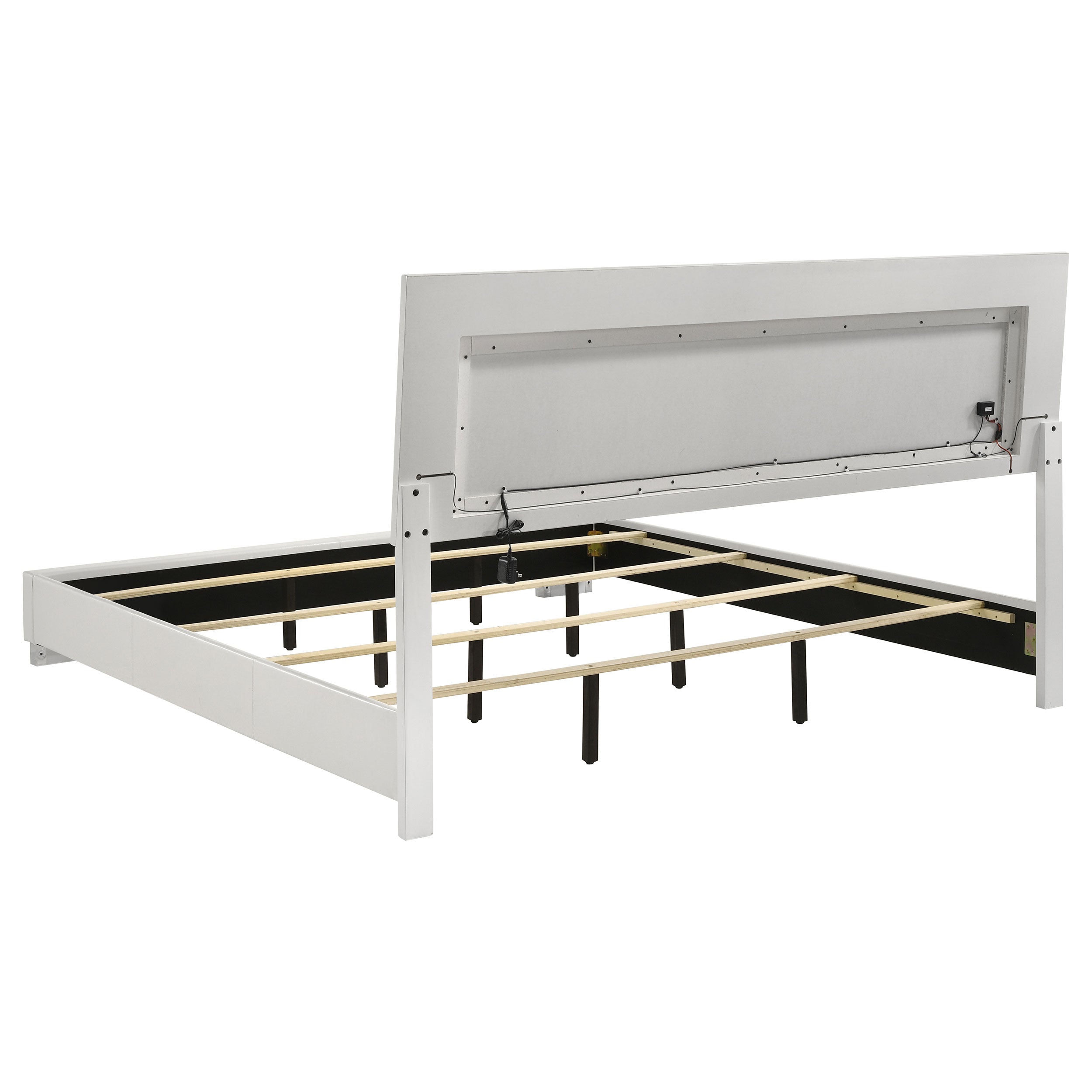 Felicity  California King Bedroom Set White Gloss
